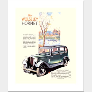 WOLSELEY HORNET - advert Posters and Art